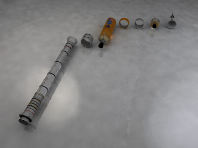 3d model ares 1 rocket - ARES 1 Rocket by Monkey Wrench